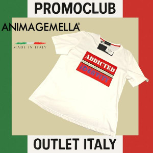 Мъжка тениска Anima Gemella , размер L, 100% памук, бяла, Италия